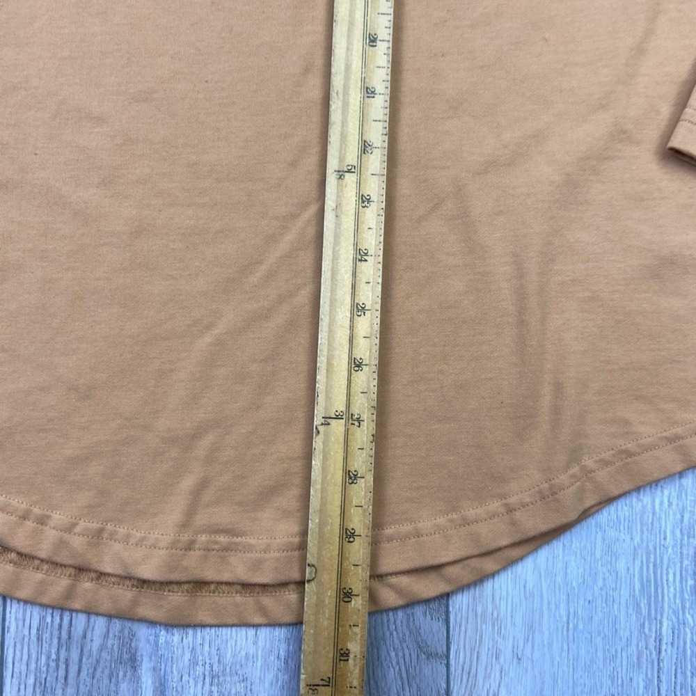 BYLT Drop Cut Shirt Mens Medium Brown L/S Long Sleeve Gym Performance Men - Picture 6 of 9